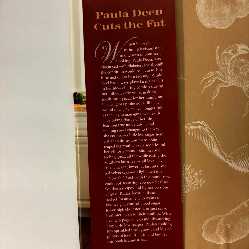 Paula Deen Cuts the Fat 250 Favorite Recipes Hardcover 1st Ed 2015 Cookbook